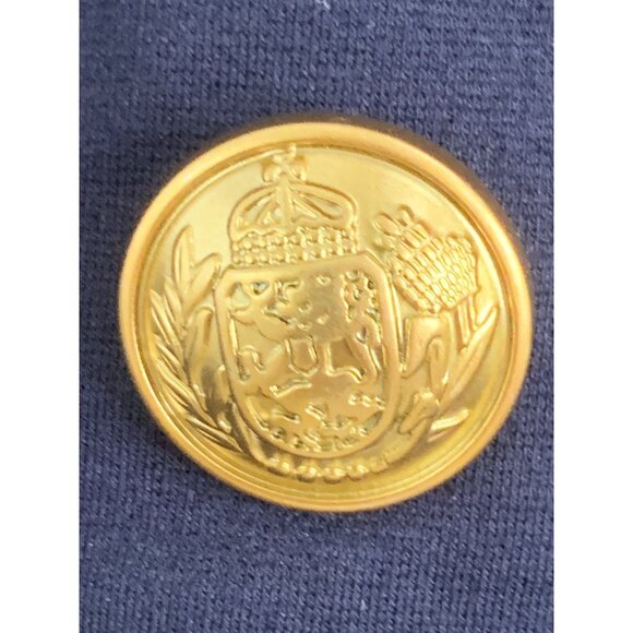 Lane Bryant Navy Blue Collarless Bryant Blazer Size 20 Goldcrest Buttons RS10276 - Picture 8 of 13